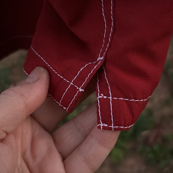 Merona Red Stripes Swim Trunks Swimwear Mesh Lining Elastic Drawstring XXL 44/46 - Picture 6 of 16